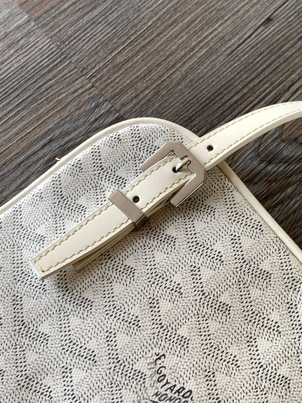 Goyard Yona Bag Coated MM 21Cm White Canvas view 9