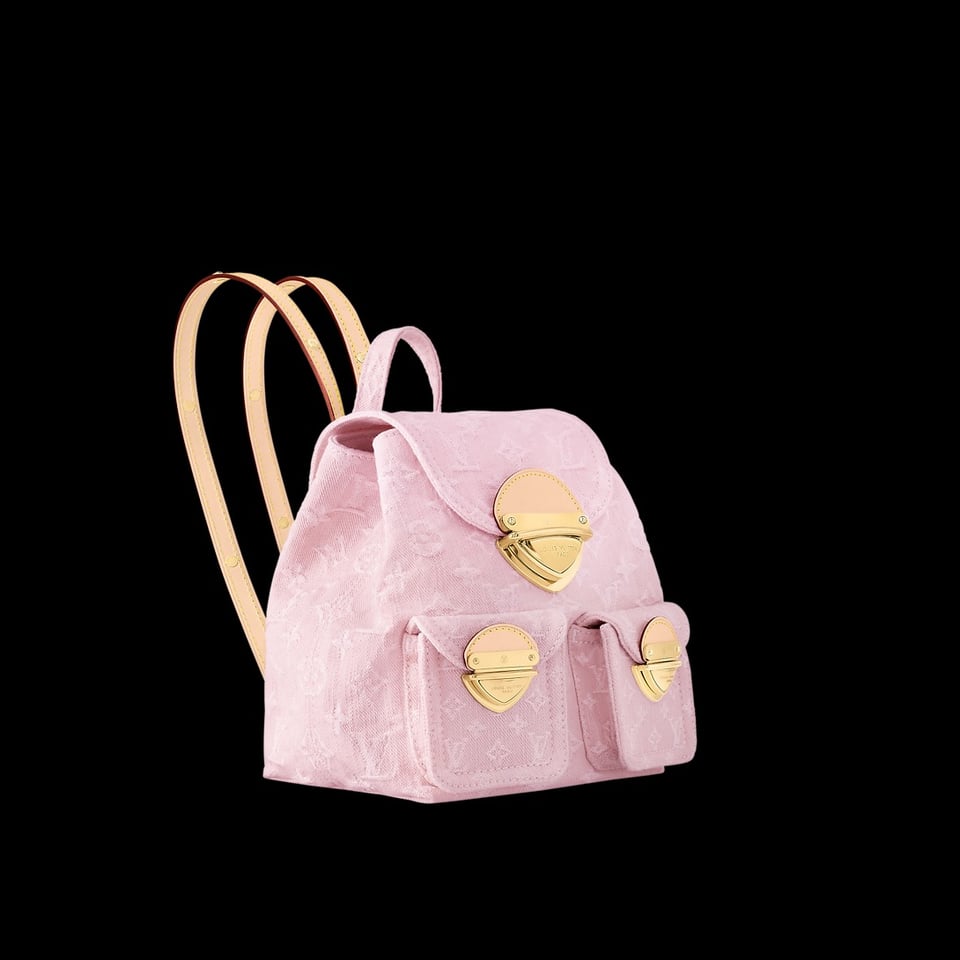 Louis Vuitton Venice Backpack Washed Monogram Denim M13031 Pink 26cm/ 10.2in view 8