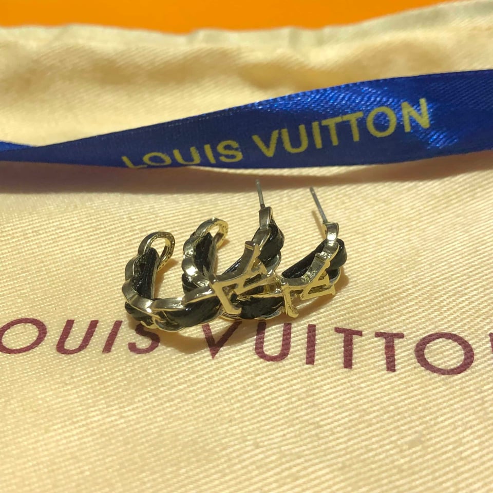 Louis Vuitton Logo Earrings view 4