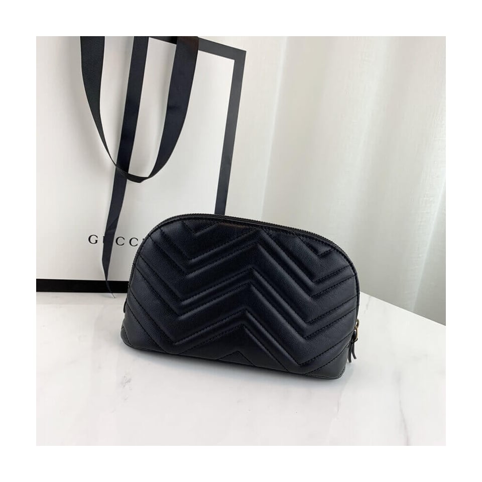 Gucci GG Marmont Cosmetic Case Black view 4