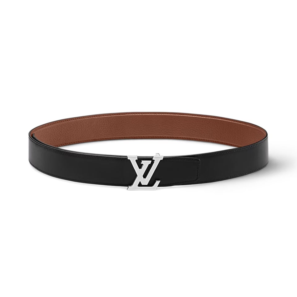 Lv Heritage 35mm Reversible Belt Cognac/Black M8220U view 4