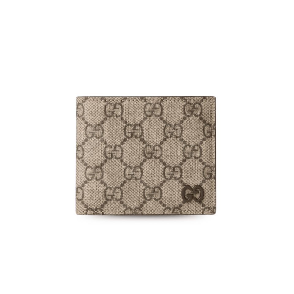 Gucci Grey Interior Bi-Fold Wallet Beige And Ebony 4.3in/11cm For Men view 2