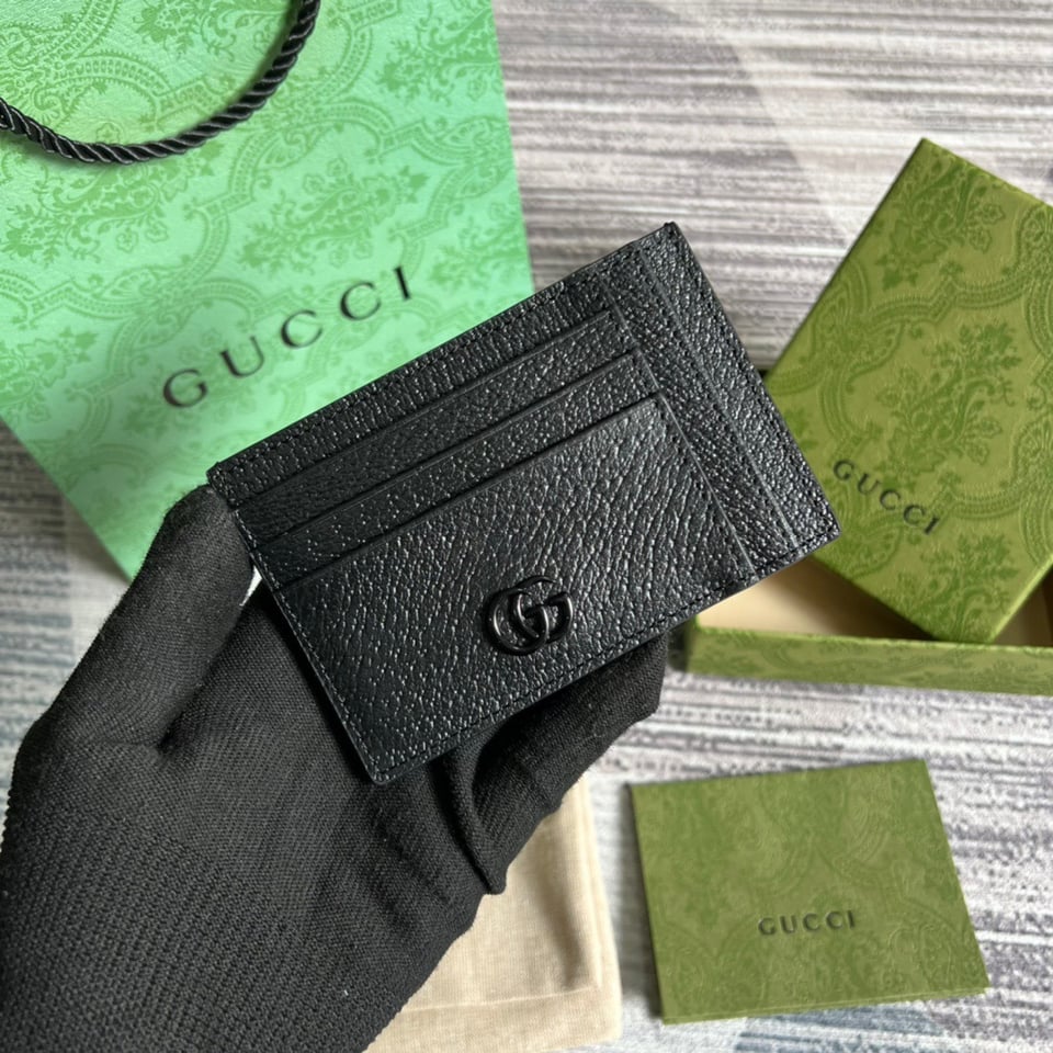 Gucci GG Marmont Card Case Black 4.7in/12cm For Men view 2
