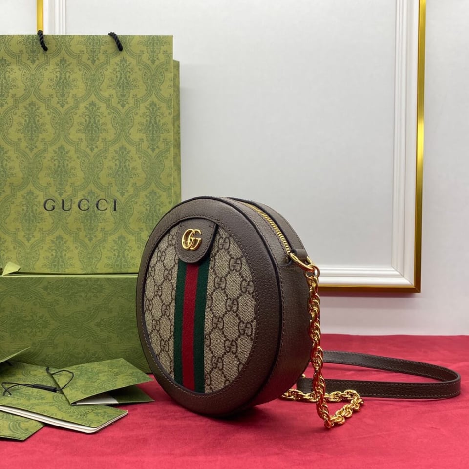 Gucci Ophidia Mini GG Round Shoulder Bag view 13
