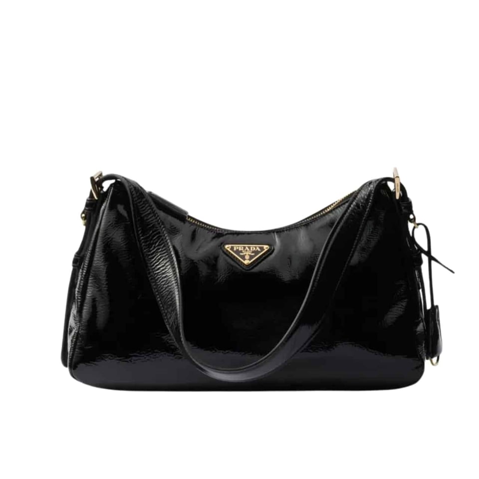 Prada Medium Aimée Shoulder Bag Black 30Cm view 2
