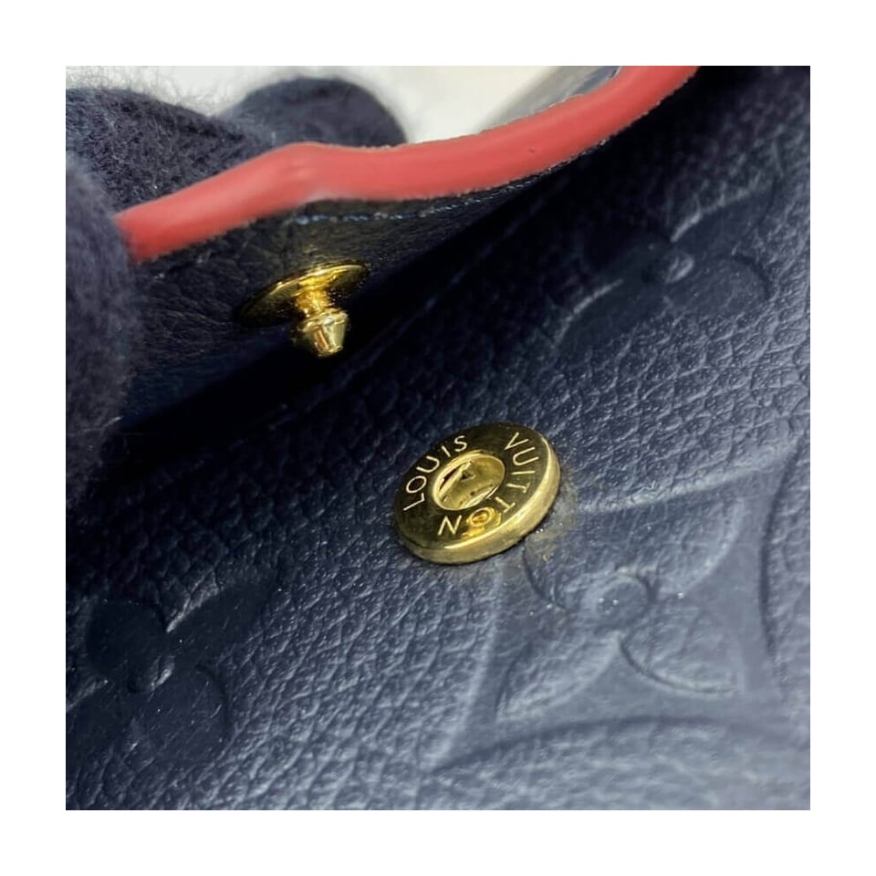 Louis Vuitton Monogram Empreinte Card Holder Recto Verso Blue view 8