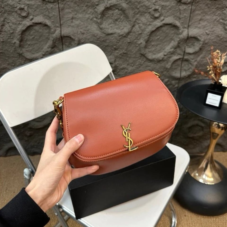 Saint Laurent Voltaire Top Handle In Box Orange 20Cm view 3