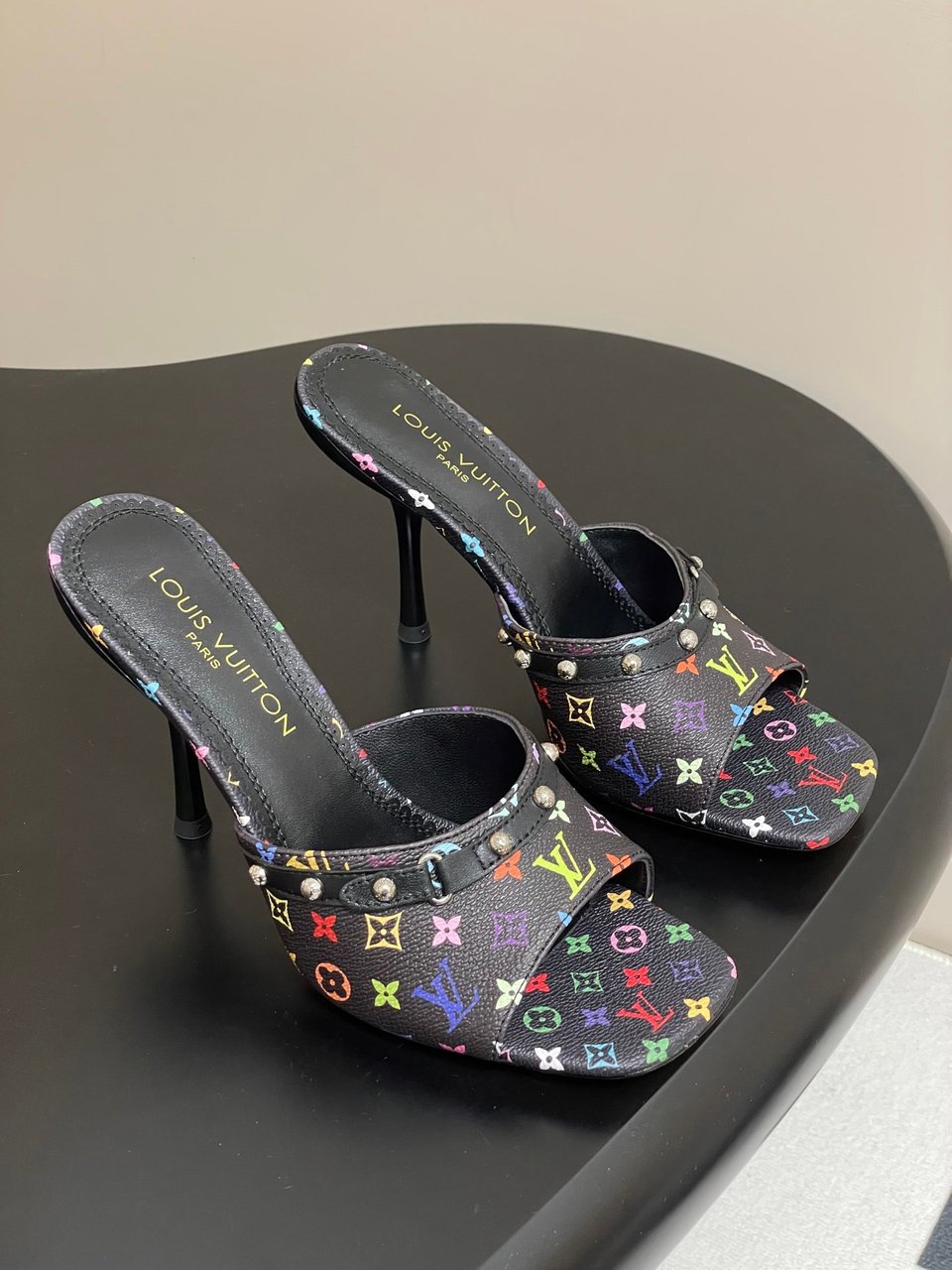 Louis Vuitton LV x TM 6AM Mule 1AGWT2 Black view 4