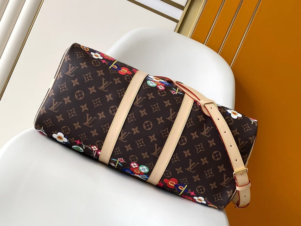 Louis Vuitton Keepall Bandoulière Bag LV x TM 45cm/17.7in Monogram Canvas M14182 view 4