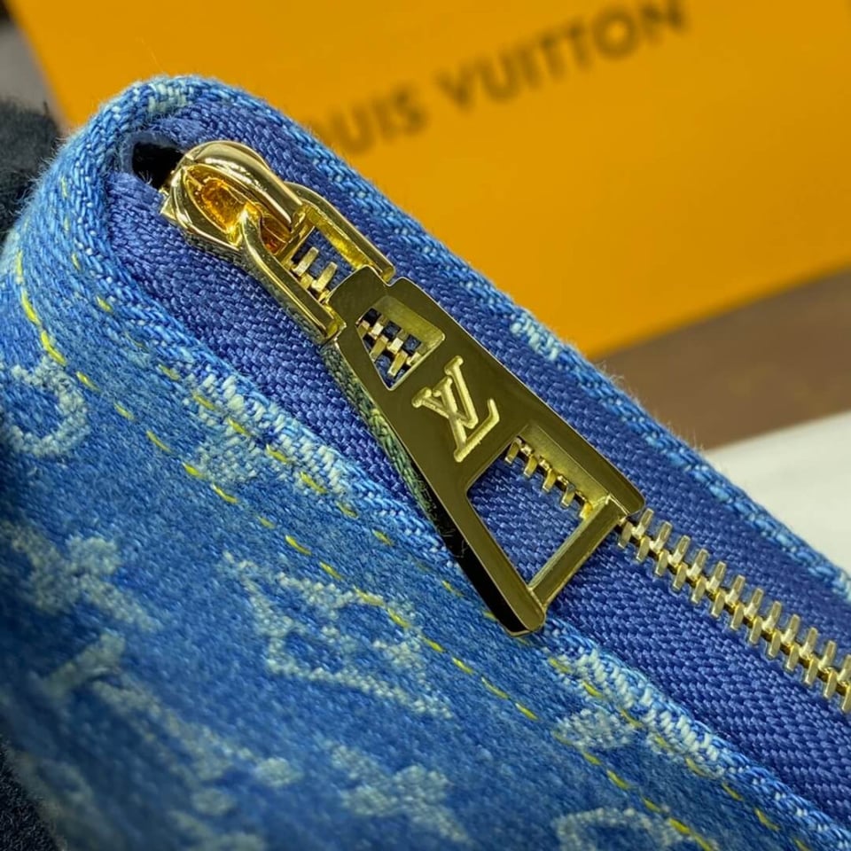 Louis Vuitton Monogram Denim Lou Wallet view 7