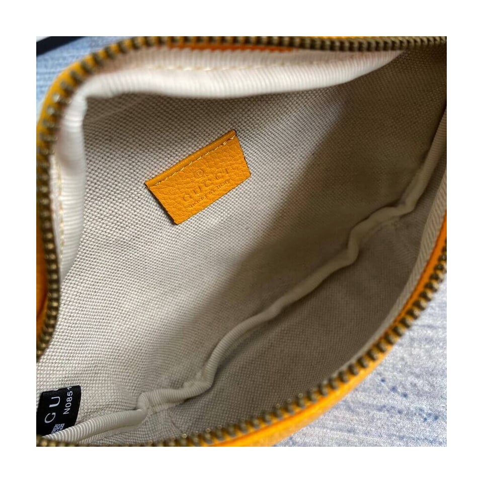 Gucci Print Small Belt Bag Waist Body Yellow view 10