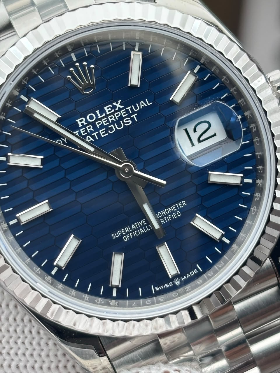 [SUPER CLONE] Rolex Datejust 41mm Dial Blue Watch view 4