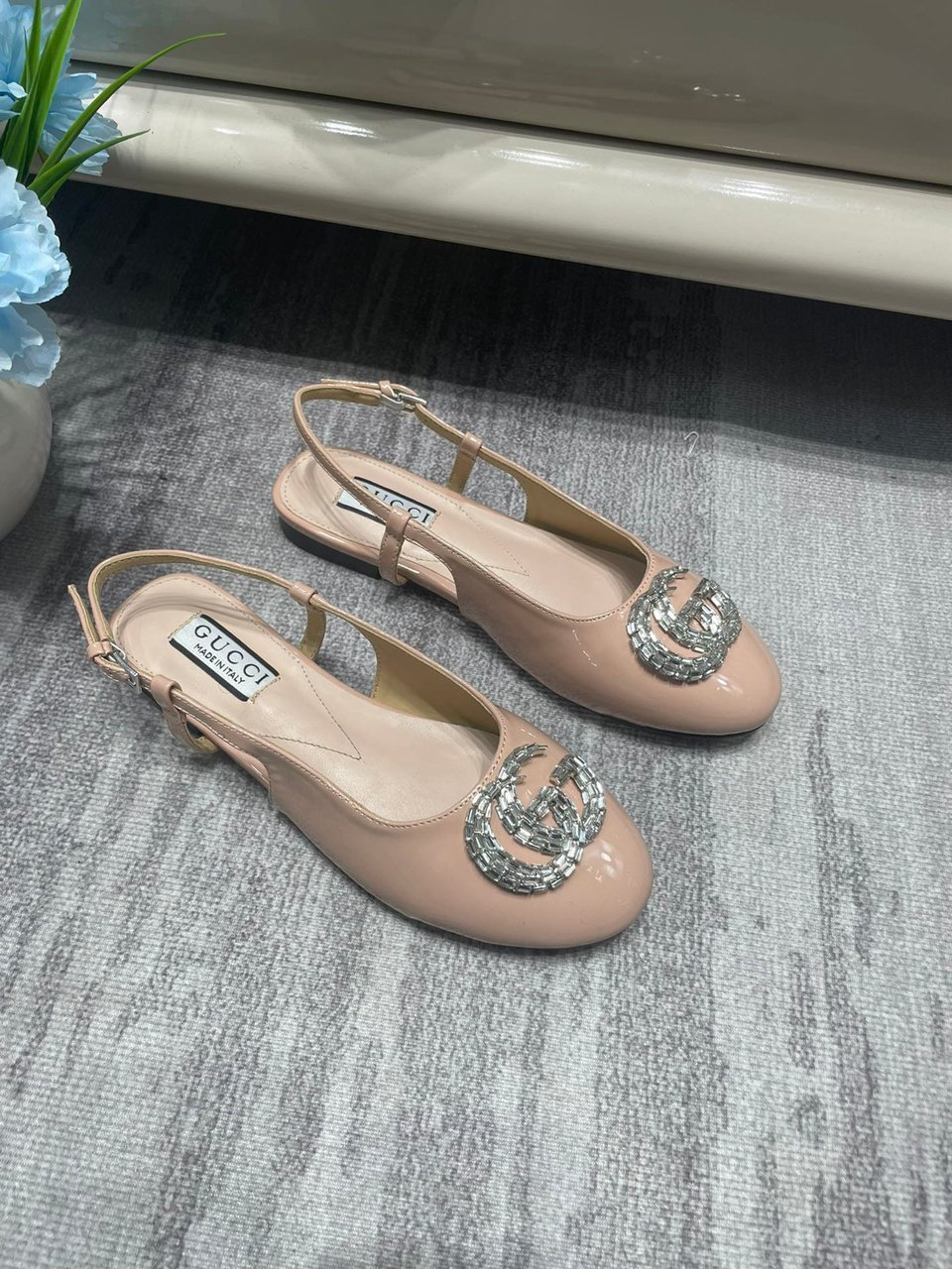 Gucci Women’S Ballerina With Double G Pale Pink 762765 Bnc00 6705 view 5