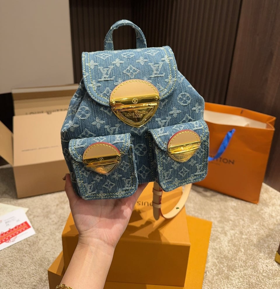Louis Vuitton Backpack Venice Denim Blue 20Cm M46836 view 4