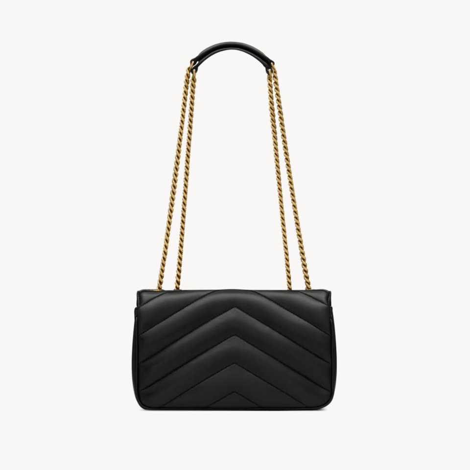 Saint Laurent Loulou Small Black 24cm/9.4in view 4