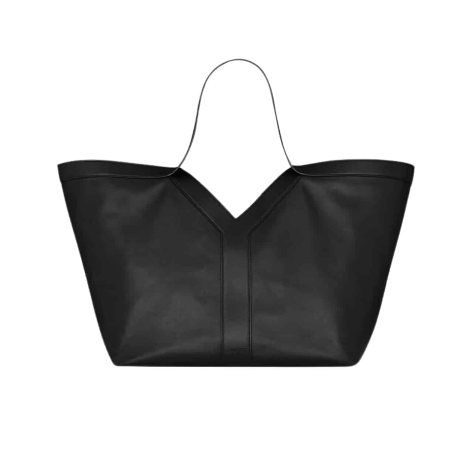 Saint Laurent Y Tote In Leather Bag Black view 2