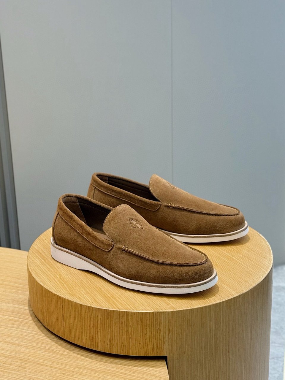 Hermès Brown Suede Loafers- Shoes for Men view 2