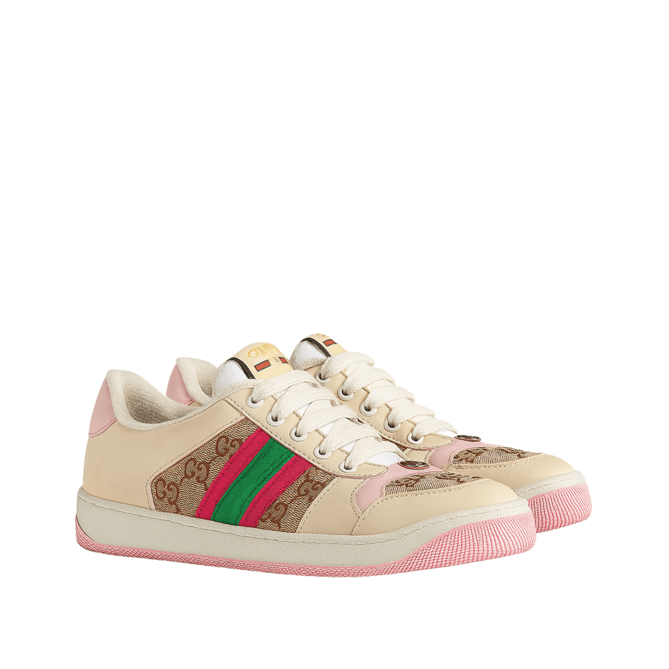 Gucci Women’S Screener Sneaker With Crystals Pink ?677423 9Sfr0 2587 view 2