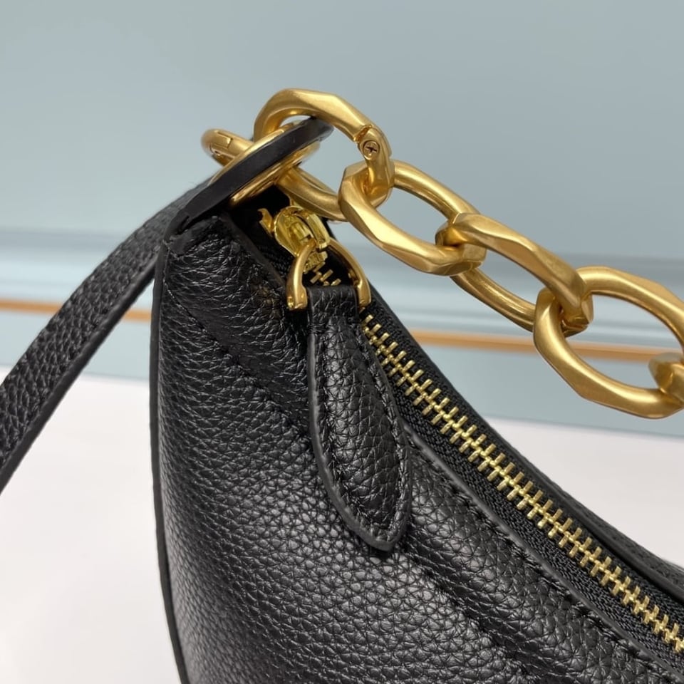 Valentino Garavani Vlogo Moon Medium Grainy Hobo Bag With Chain Black 29Cm 4W0B0N59Jdk 0No view 5