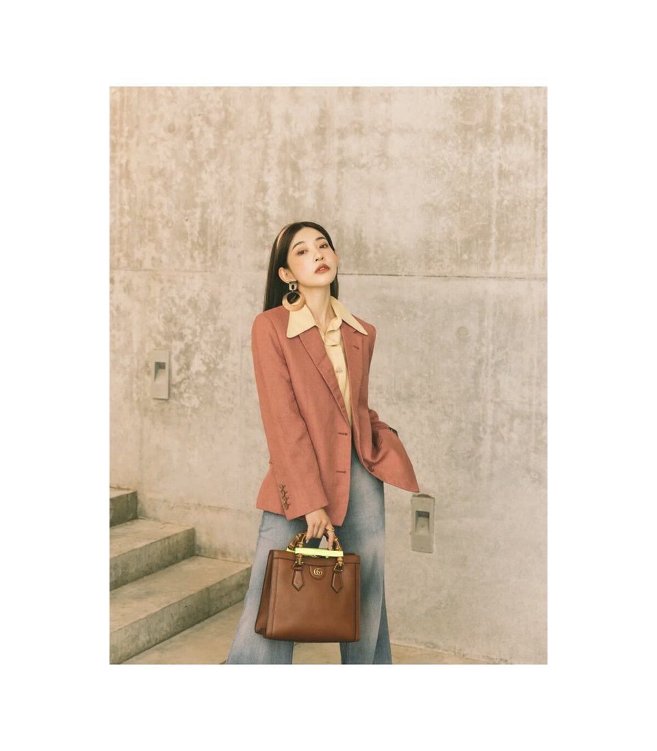 Gucci Diana Small Tote Bag Brown view 6