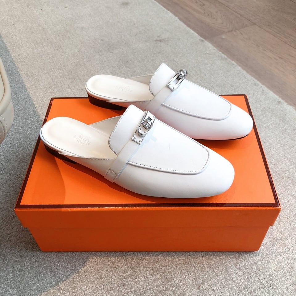 Hermes Oz Mule White view 11