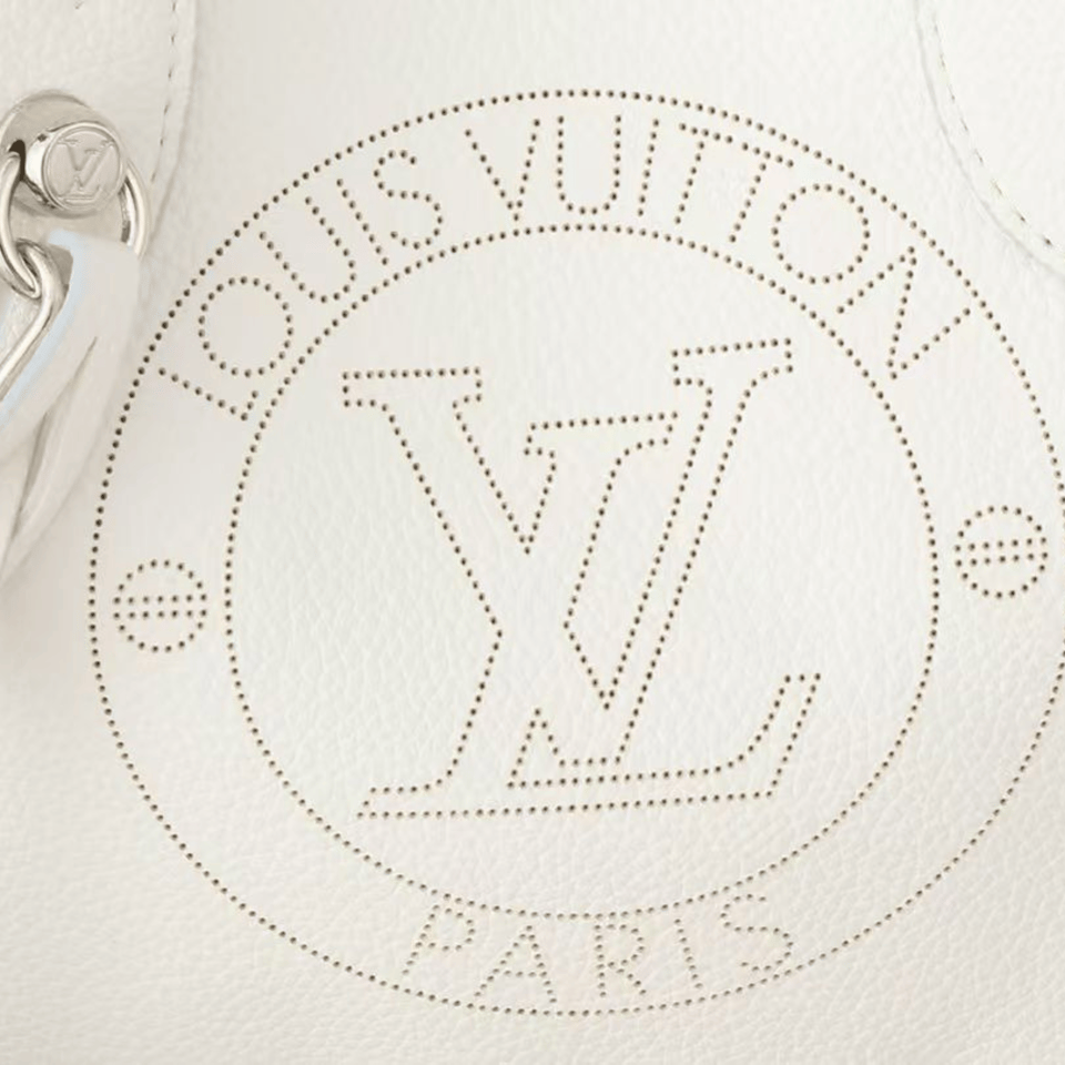 Louis Vuitton Blossom Mahina Bag With Lv Circle Motif White 23Cm view 6