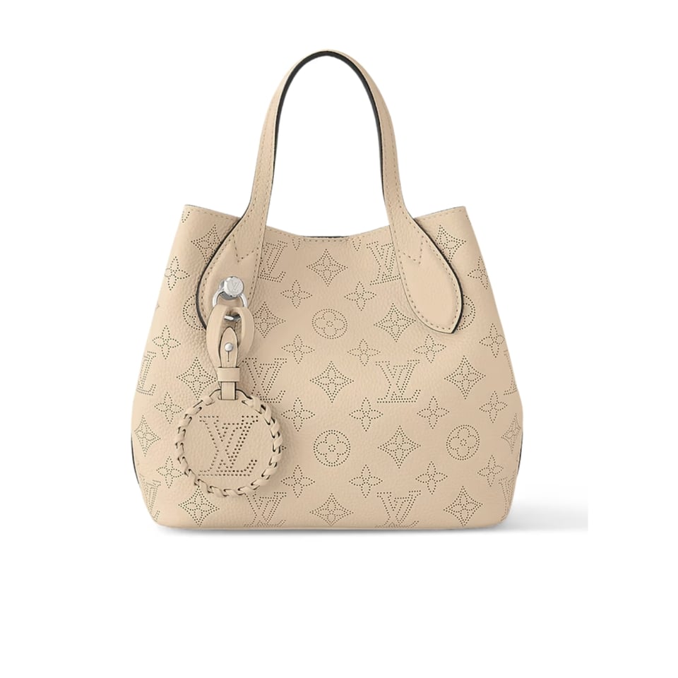 Louis Vuitton Blossom Mahina Calfskin Bag Beige 21Cm