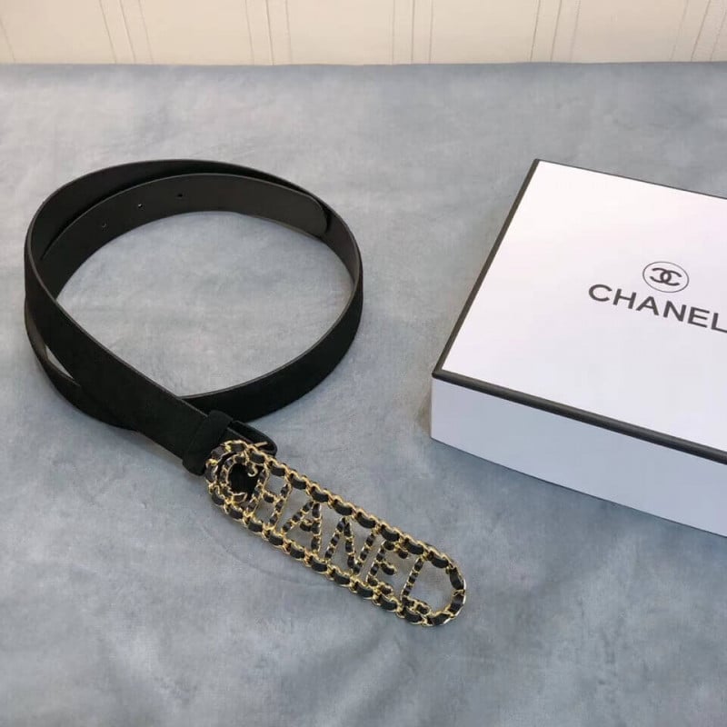 Chanel Suede Calfskin 30mm Belt AA6600 view 7