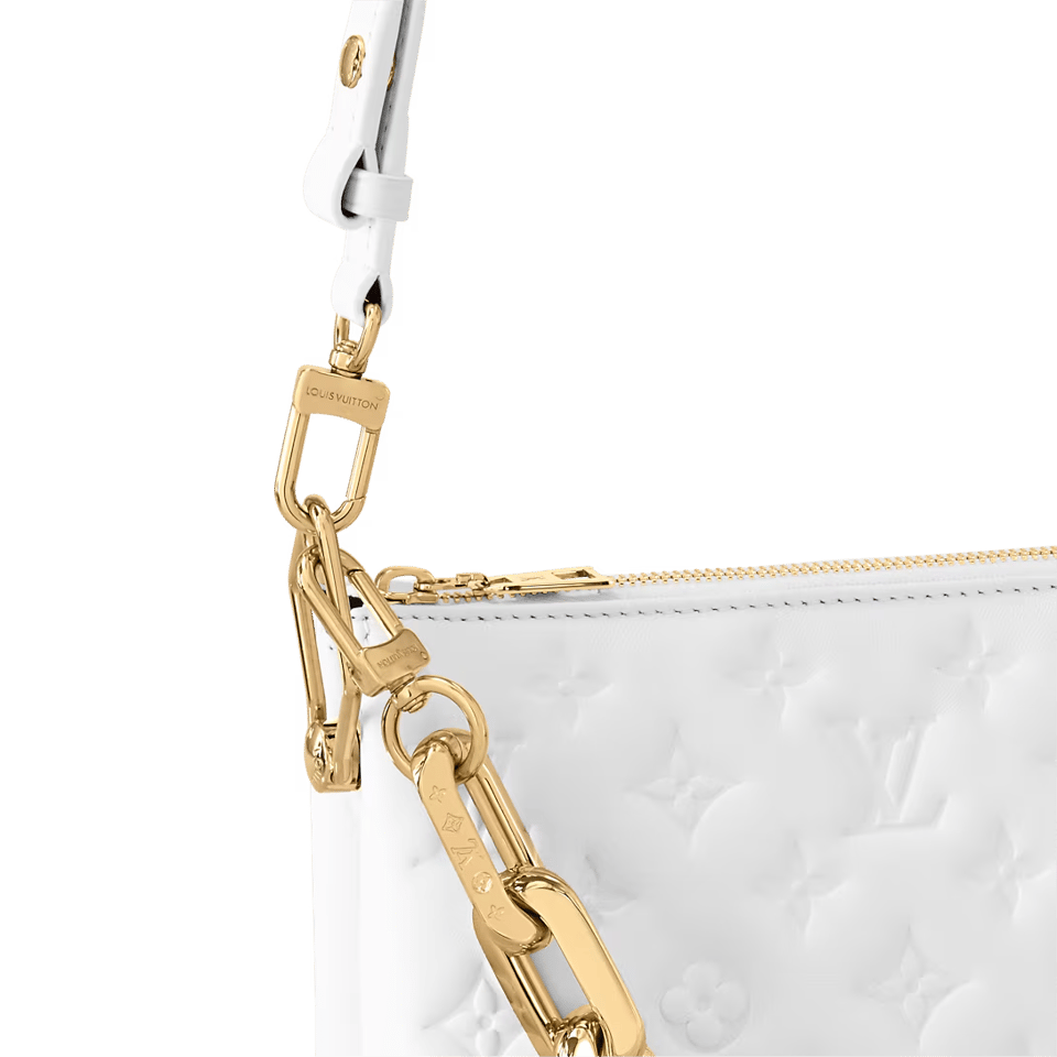 Louis Vuitton Coussin BB 22cm/8.7in Monogram Empreinte Leather White M20770 – Women view 6