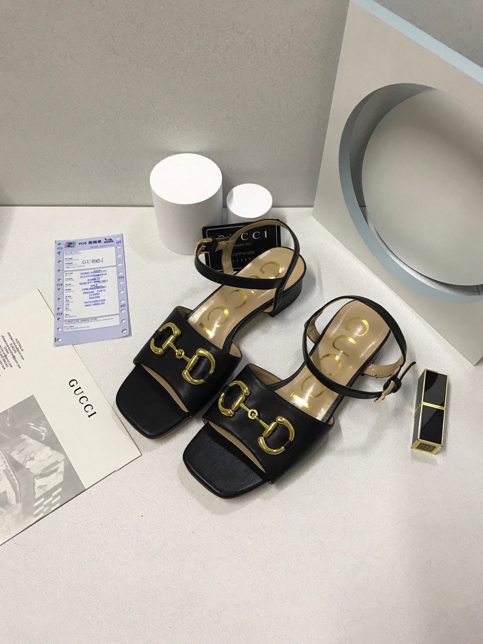 Gucci Women?S Sandal With Horsebit Black 655413 Bko00 1000 view 11
