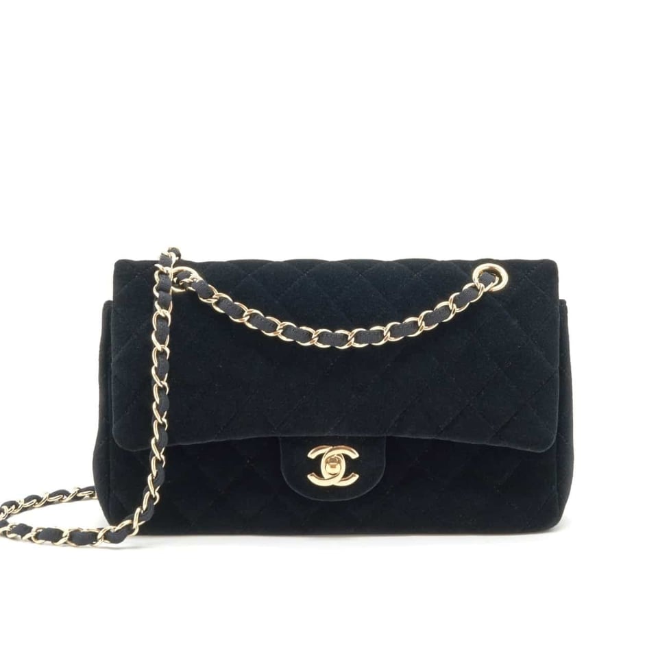 Chanel Velvet Pearl Crush Mini Flap Bag Black 20Cm/7.9in view 2