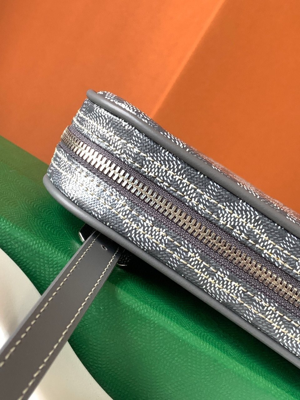 Goyard Yona Bag Coated MM 21Cm Grey Canvas view 7