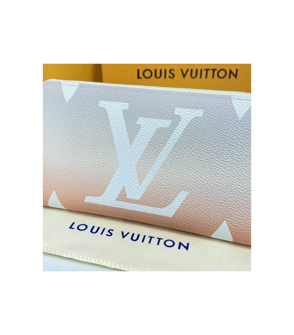 Louis Vuitton Zippy Wallet Mist Gray 19.5cm view 5