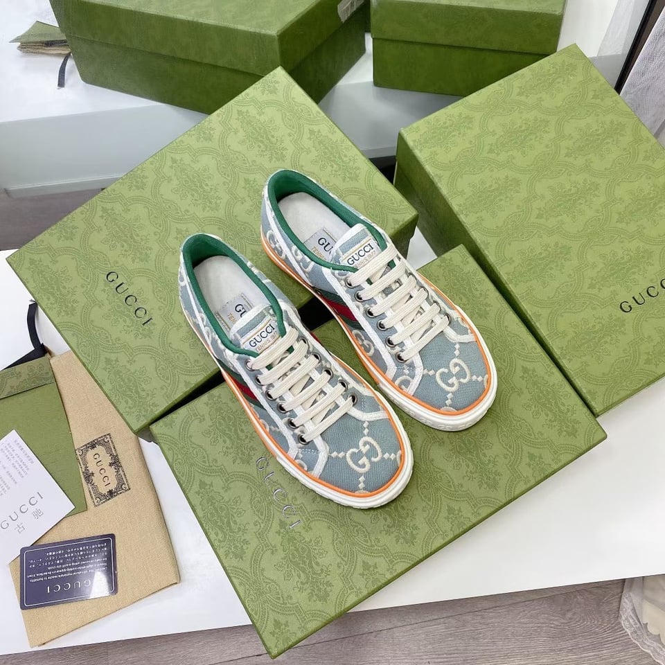 Gucci Women’S Tennis 1977 Sneaker Light Blue 606110 H0G10 3460 view 11