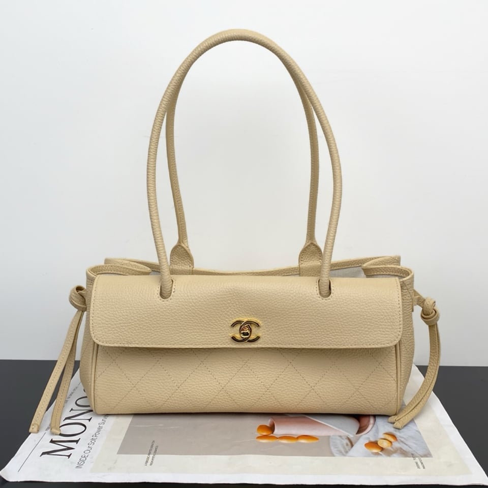 Chanel Urban Essential Tote Light Beige Caviar Gold Hardware 30cm/11.8in view 6