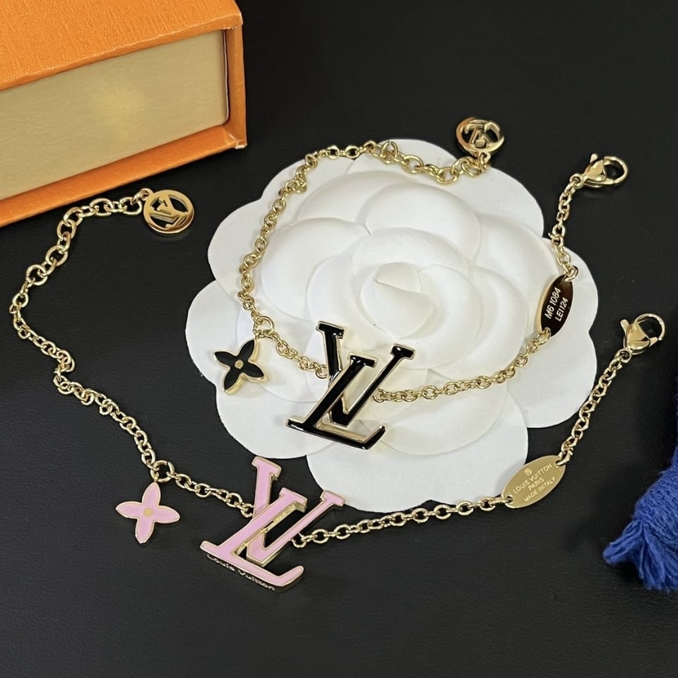 Louis Vuitton Lv Iconic Enamel Bracelet Black M1191A view 5
