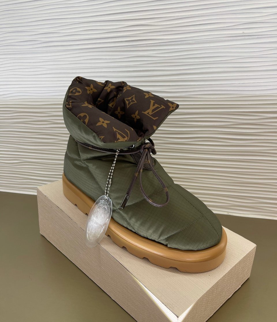 Louis Vuitton Pillow Comfort Ankle Boot Kaki 1A8T3L view 3