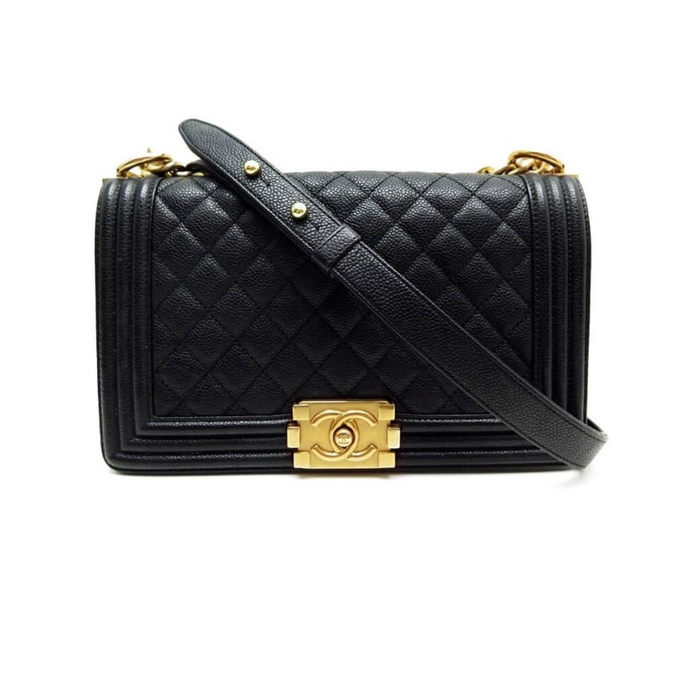 Chanel Le Boy Bag 25cm Black Caviar Leather view 2