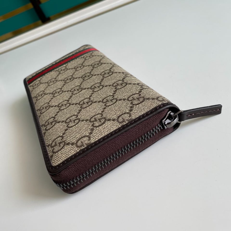 Gucci GG Supreme Beige Zip Around Wallet 19cm/7.5in For Men view 10