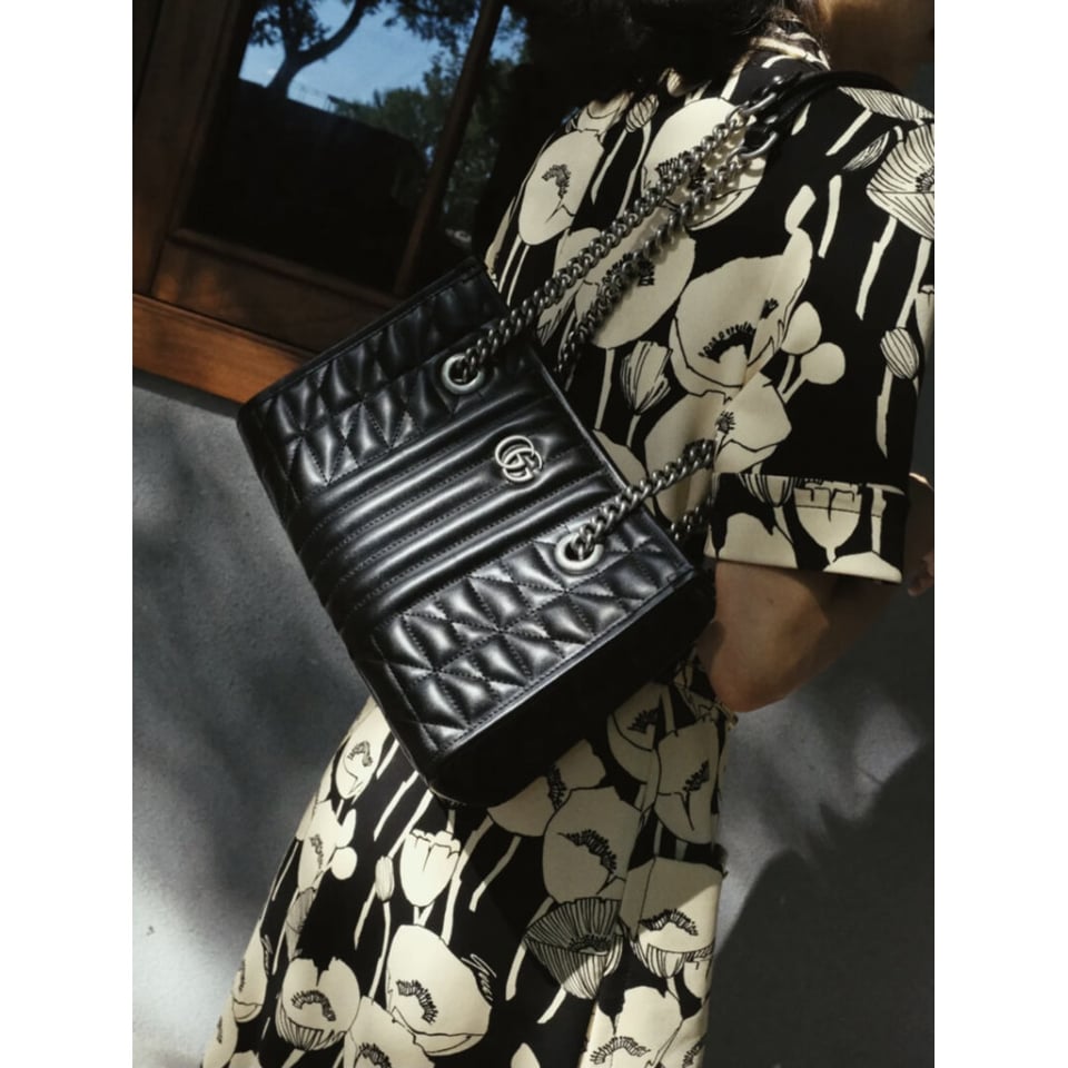 Gucci GG Marmont Small Tote Bag Black view 5