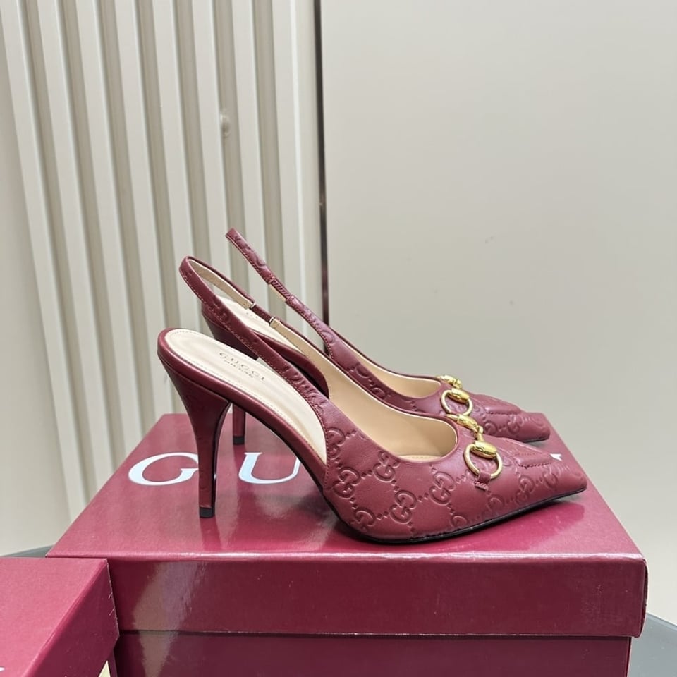 Gucci Women’S Horsebit Pump Gg Leather Rosso Ancora Red ?792065 Aaegj 6207 view 6