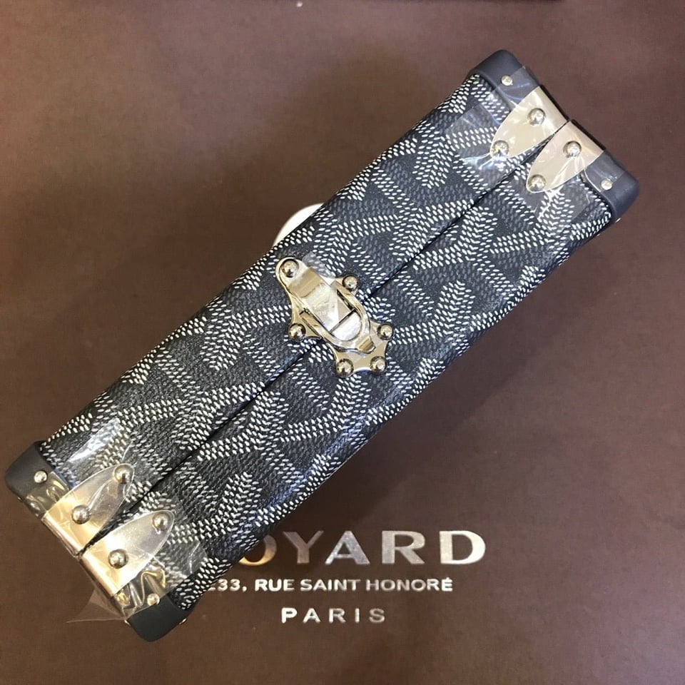 Goyard Minaudiere Trunk Bag 17Cm Grey Canvas view 6