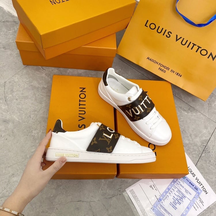 Louis Vuitton Frontrow Logo Monogram Strap White view 4