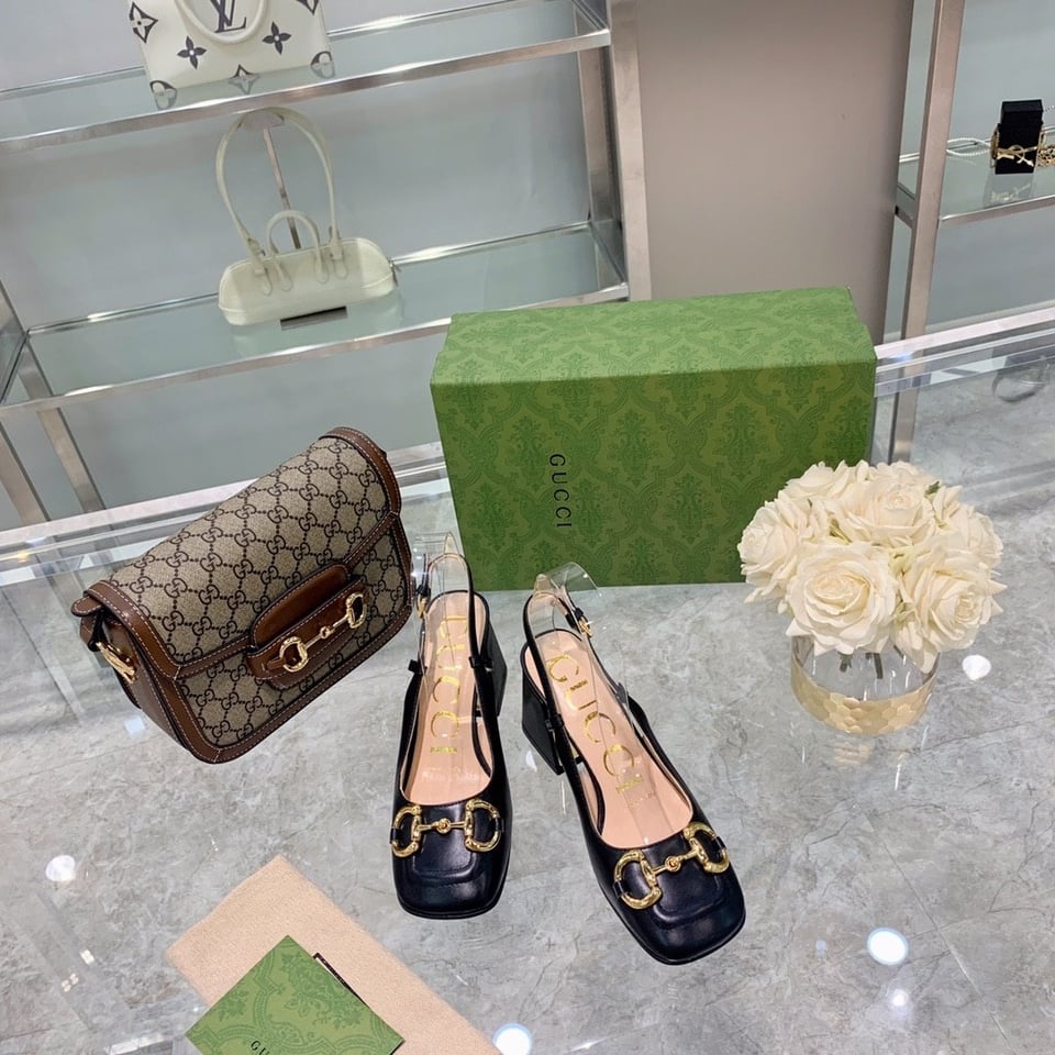 Gucci Women’S Mid Heel Slingback With Horsebit Black ?643892 C9D00 1000 view 11