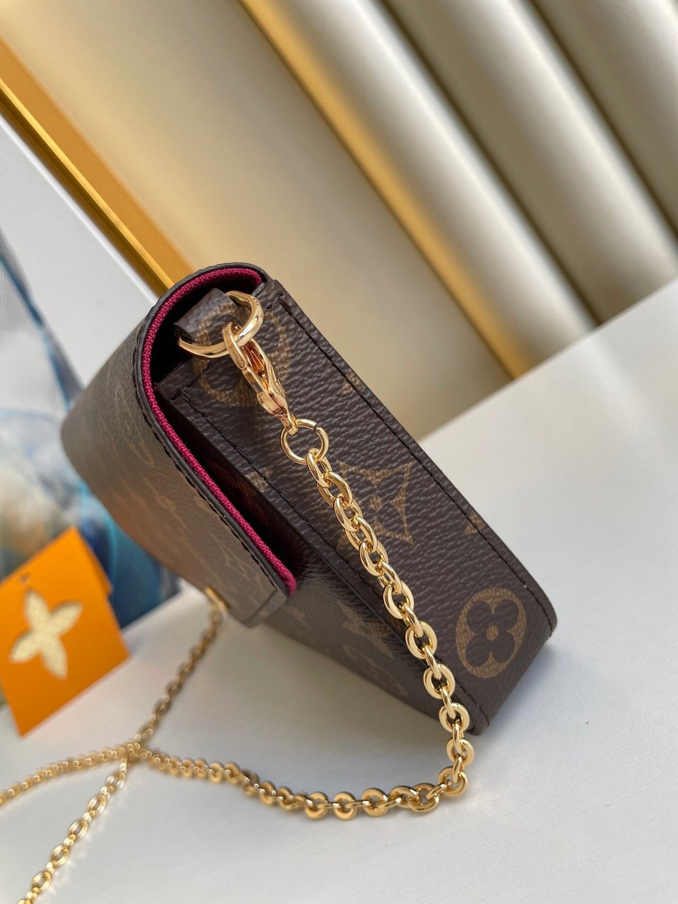 Louis Vuitton Félicie Pochette Lv Monogram Chain Bag Monogram 61276 21cm/8.3in view 15