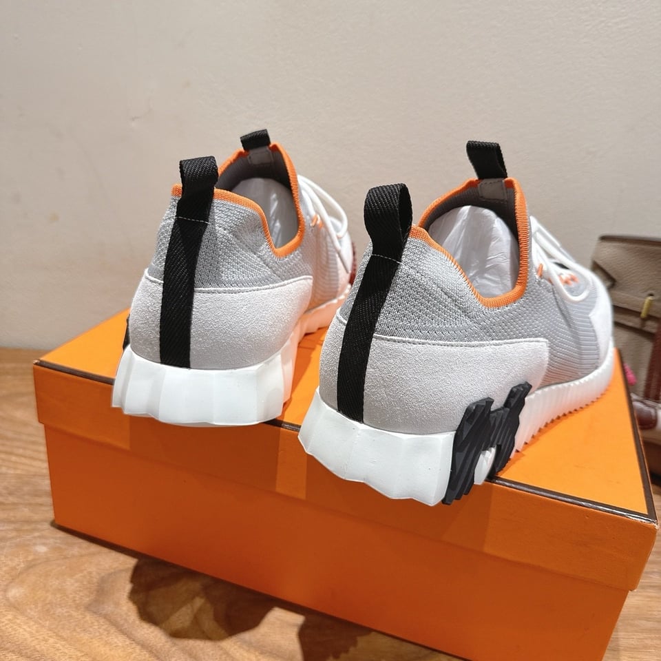 Hermès Day Sneaker Grey- Shoes for Men view 4