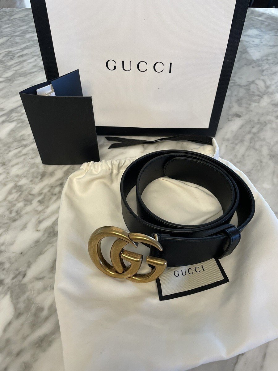 Gucci GG Marmont Belt Black Leather ‎414516 AP00T 1000 view 4