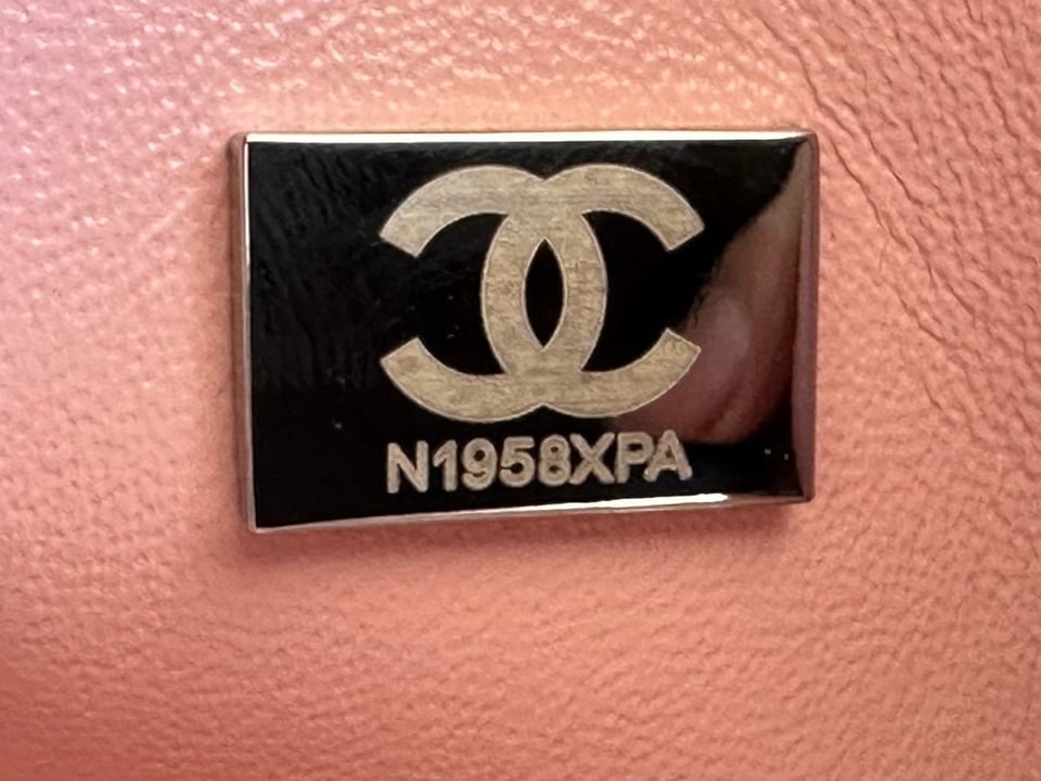 Chanel Classic Double Flap Bag Caviar Silver Hardware Light Pink 25Cm/10in view 3
