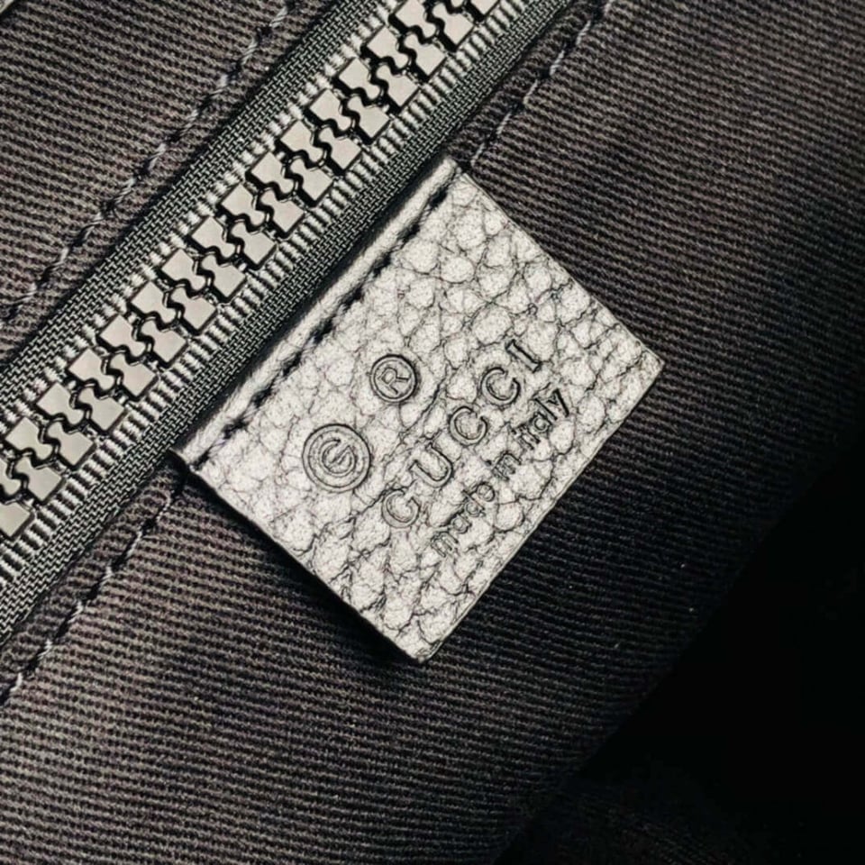 Gucci GG Guccissima Black Nylon Tote Bag 449176 view 12