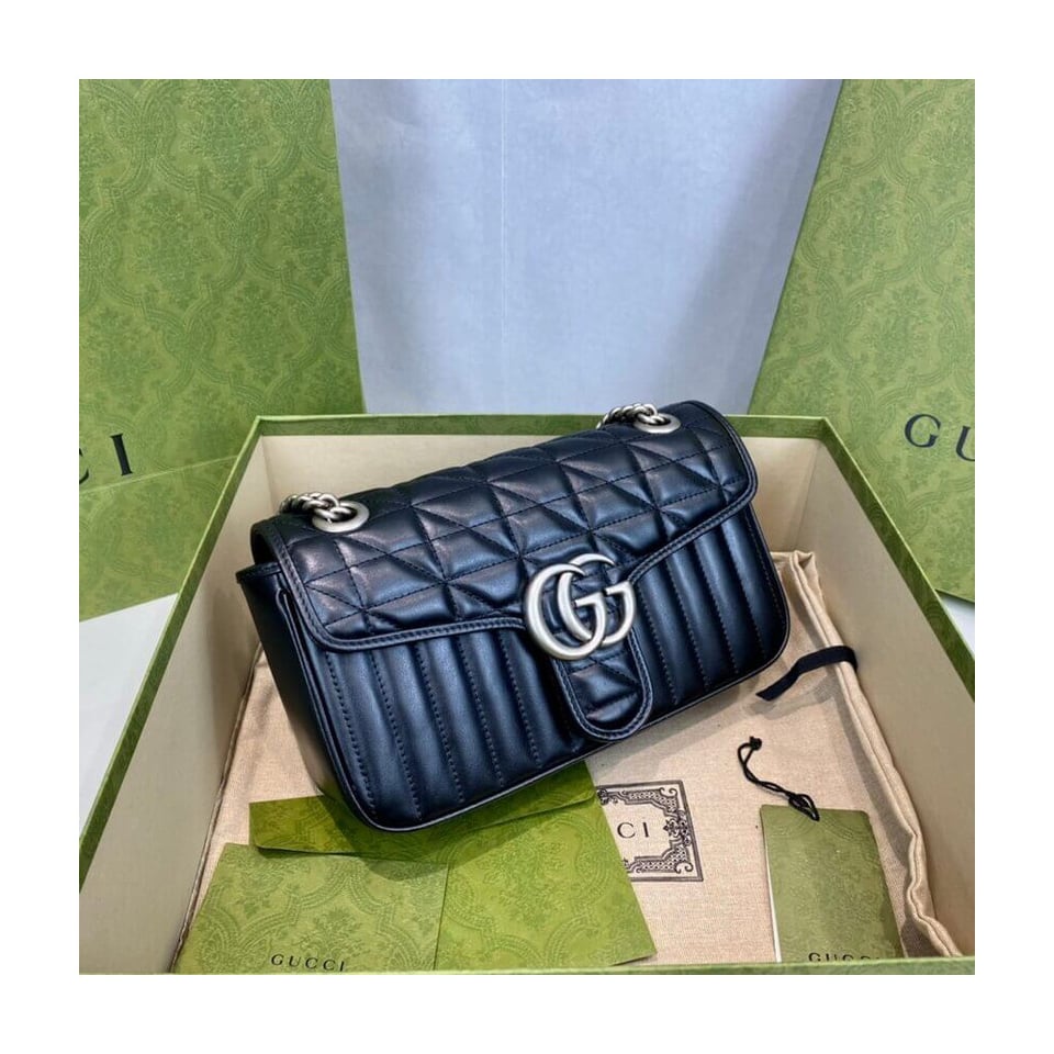 Gucci GG Marmont Small Shoulder Bag Black view 8